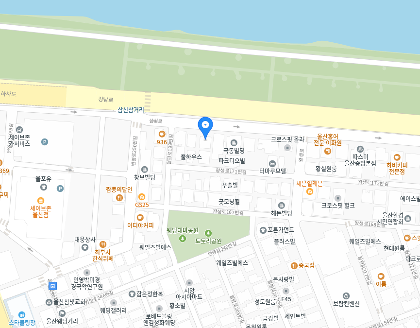 울산광역시 남구 삼신로 28 주변 지도